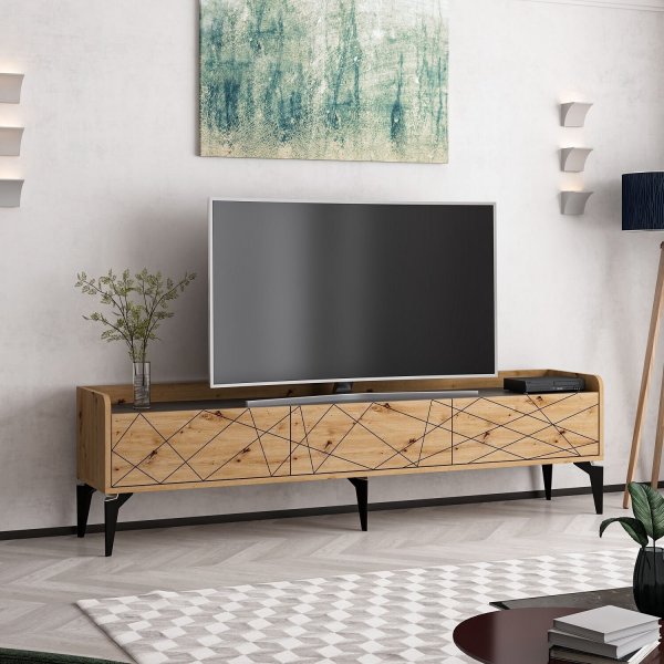 Meuble TV Raya - Anthracite Meuble TV Raya - Anthracite