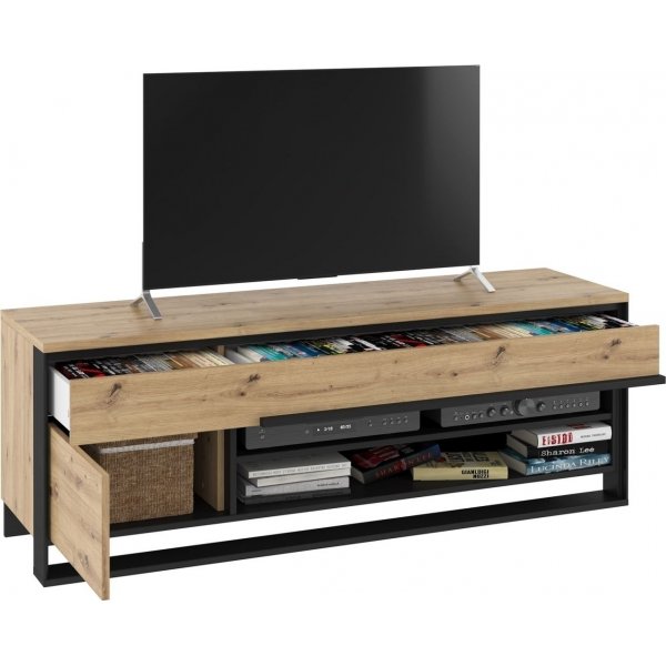 Quant TV-bänk - Artisan ek/svart Quant TV-bänk - Artisan ek/svart