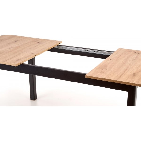 Table à manger extensible Bloom 90x160-240 cm - Chêne / Noir Table à manger extensible Bloom 90x160-240 cm - Chêne / Noir