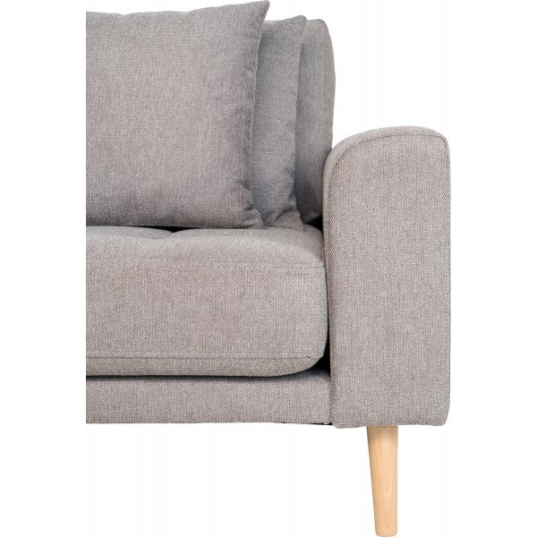 Canapé divan Lido Gris clair gauche Canapé divan Lido Gris clair gauche