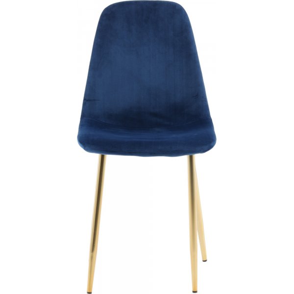 Chaise Bridge - Bleu/laiton Chaise Bridge - Bleu/laiton