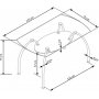 Colin glasbord 125 x 75 cm - transparent