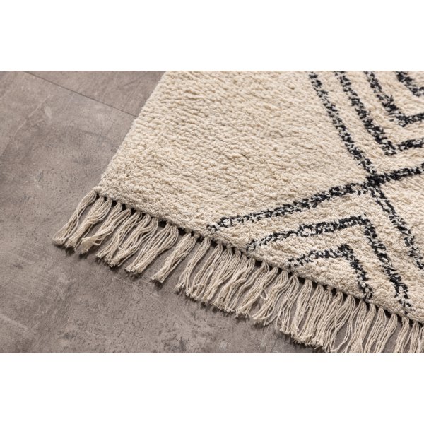 Love matta 50 x 80 cm - Svart/vit Love matta 50 x 80 cm - Svart/vit