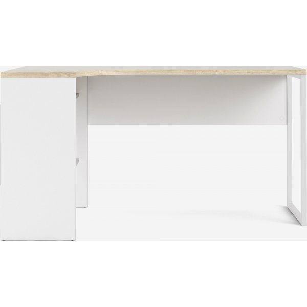 Bureau Function Plus 145,1 x 81 x 76,8 cm - Blanc/chêne Bureau Function Plus 145,1 x 81 x 76,8 cm - Blanc/chêne