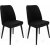 Ensemble de chaises de salle  manger Jaffa, 2 pcs - Noir