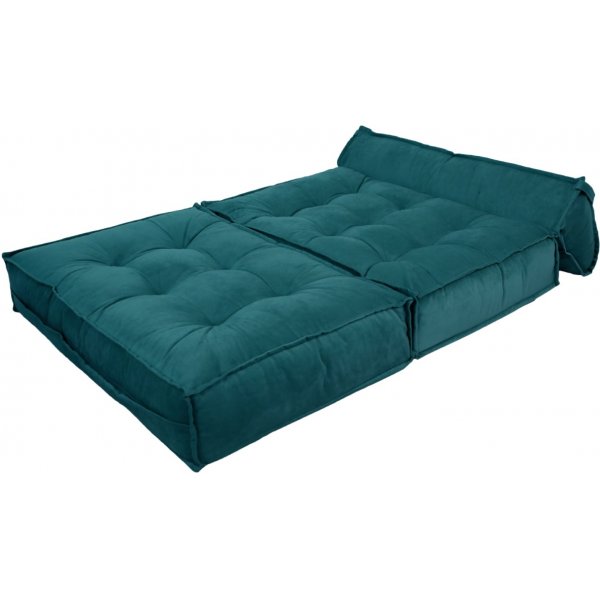 Canapé convertible 2 places Faldi - Vert pétrole Canapé convertible 2 places Faldi - Vert pétrole