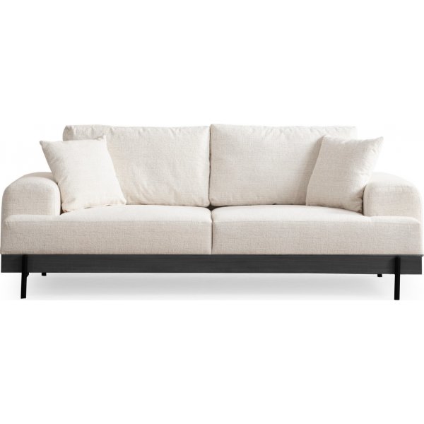 Canap 3 places Eti - Blanc/noir