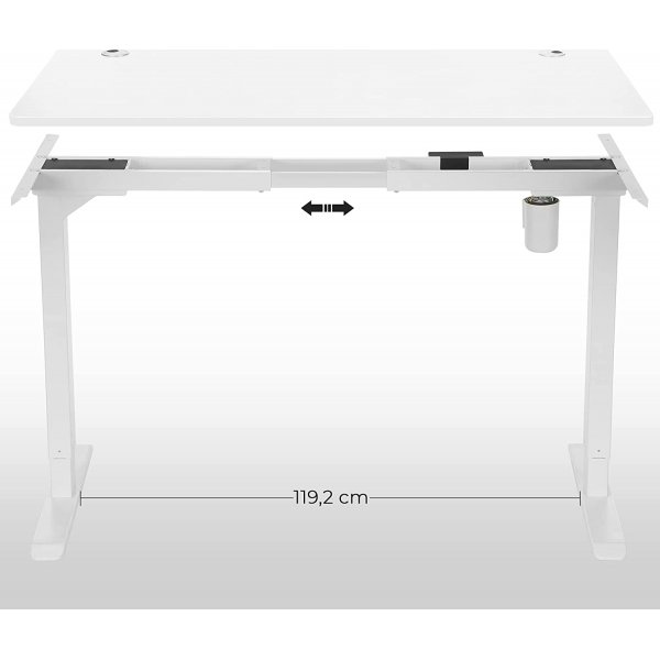Plateau de bureau Eleonore 140 x 70 cm - Blanc Plateau de bureau Eleonore 140 x 70 cm - Blanc