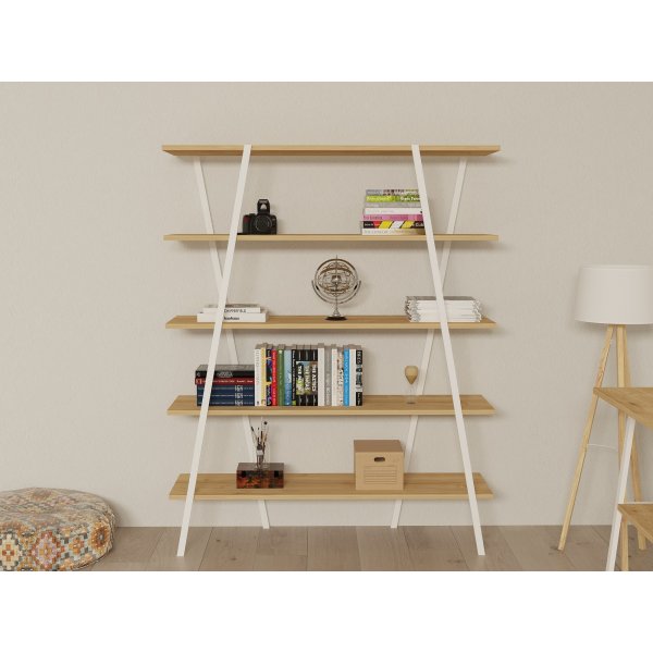 Bibliothque Good - Chne saphir/blanc