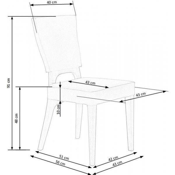 Clemens matstol - Grå Clemens matstol - Grå