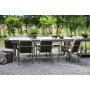 Matgrupp Salt gr teak: Bord 240 cm inklusive 6 st grna Lincoln karmstolar
