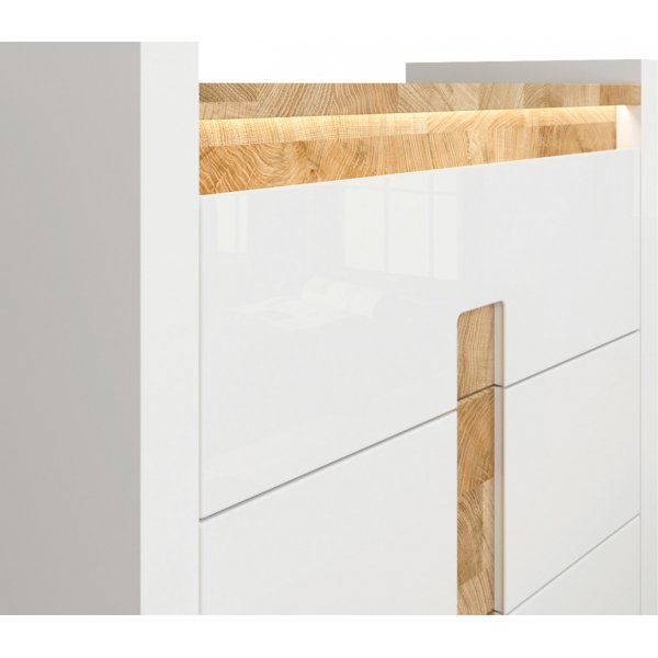 Alameda ladekast 97 x 96,5 cm - Wit/eiken