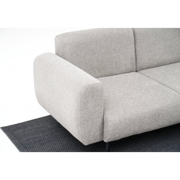 Canap d\\\'appoint 3 places - Gris clair