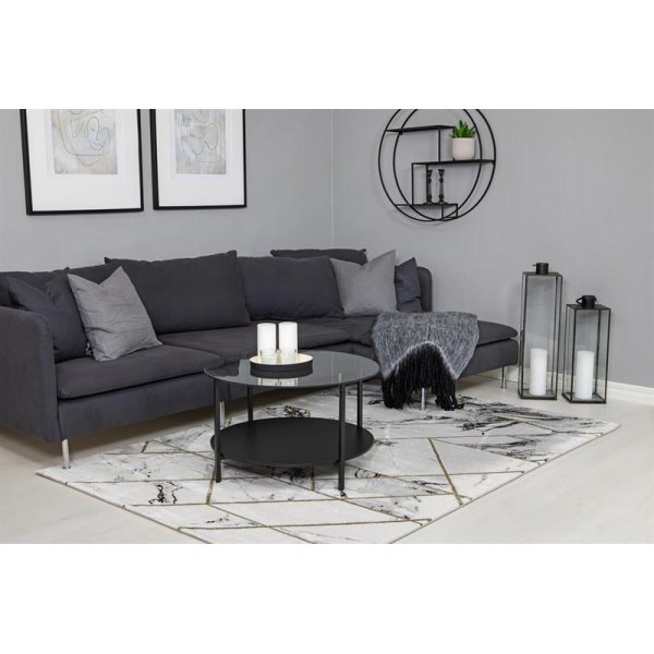 Maskinvävd matta Diamond Marble - Guld Maskinvävd matta Diamond Marble - Guld