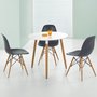 Nesto runt matbord 80 cm - Vit