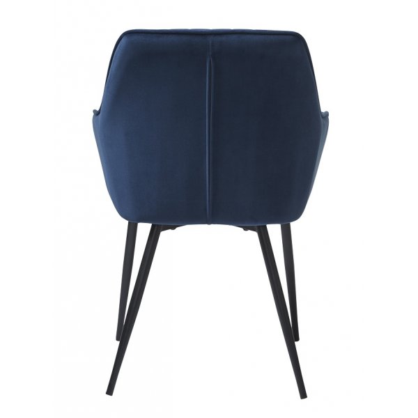 Fauteuil Boston en velours bleu Fauteuil Boston en velours bleu