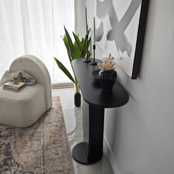 Table en relief Ellittica 100 x 30 cm - Anthracite Table en relief Ellittica 100 x 30 cm - Anthracite