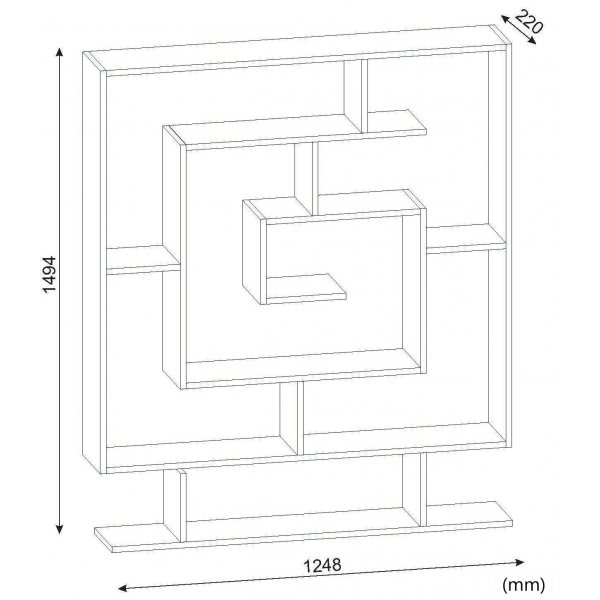 Bibliothèque Sarmasik - Wengé Bibliothèque Sarmasik - Wengé