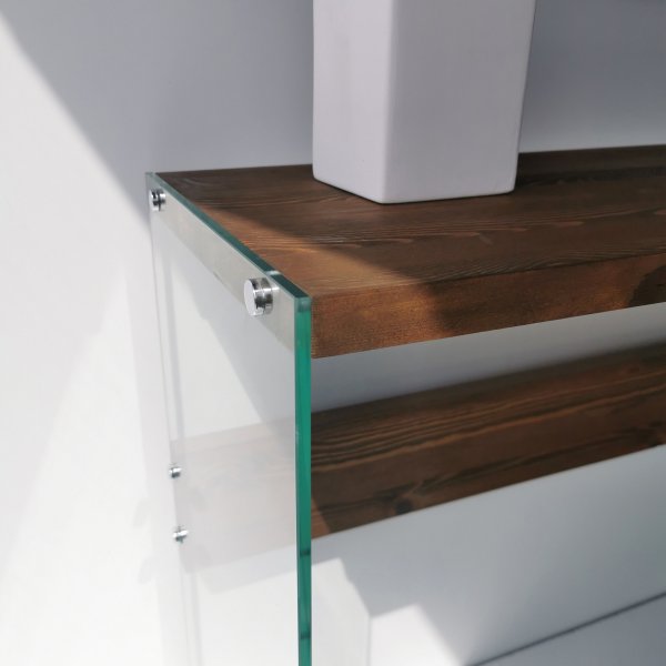 Niagara reliftafel 91 x 37 cm - Walnoot