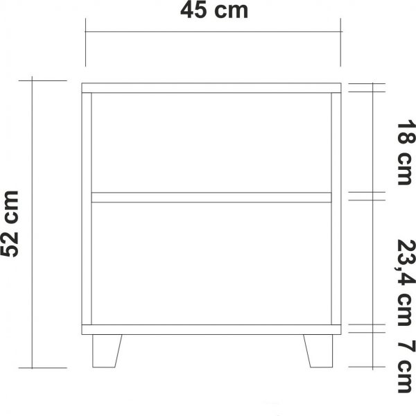 Table de chevet Leva Leaf - Pin