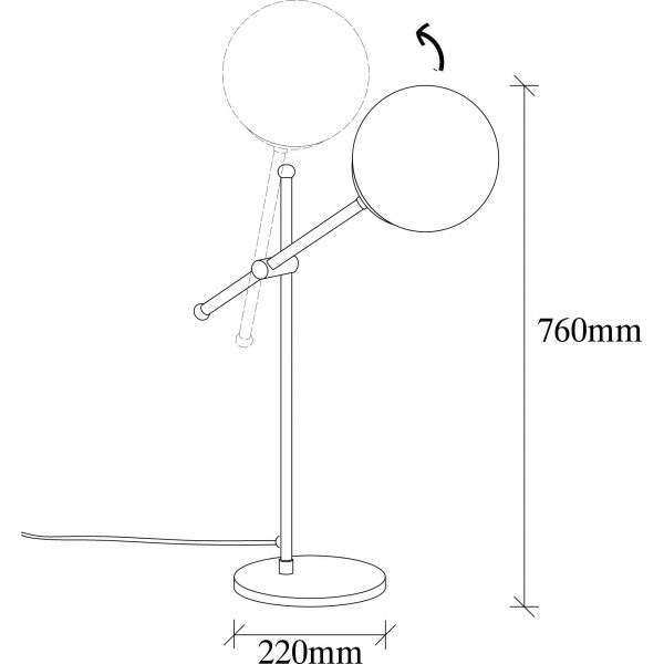 Best bordslampa - Svart