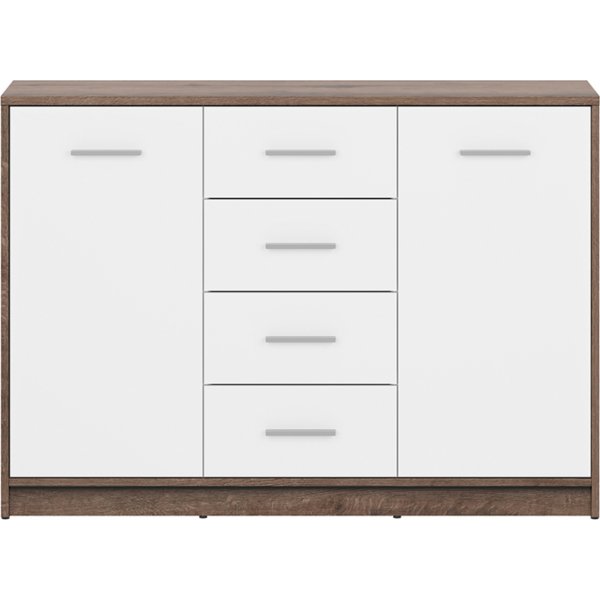 Meuble de rangement Nepo Plus - Chne fonc/blanc