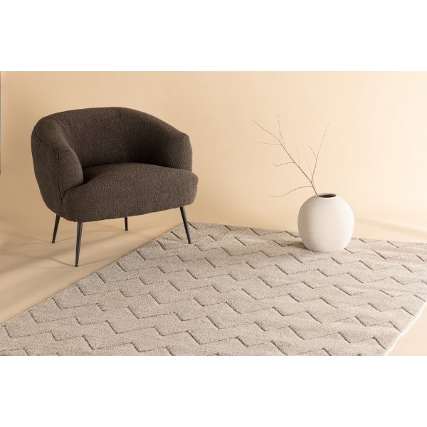 Fia vloerkleed 290 x 200 cm - Bruin