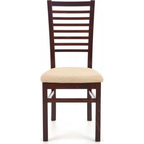 Chaise de salle à manger Libby 6 - Beige/noyer foncé Chaise de salle à manger Libby 6 - Beige/noyer foncé