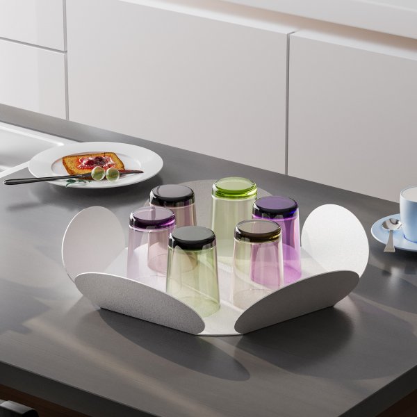 Rodos dekorationsfat - Vit Rodos dekorationsfat - Vit