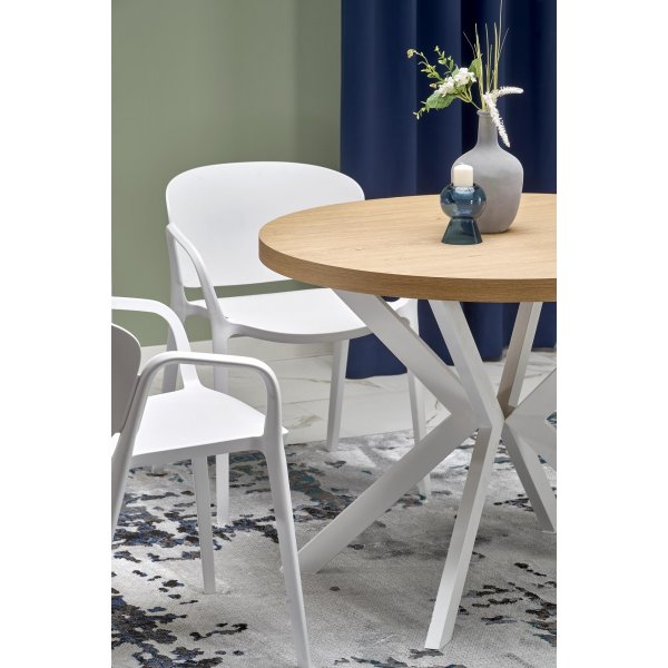 Table  manger Nastro 100-250 cm - Chne/blanc