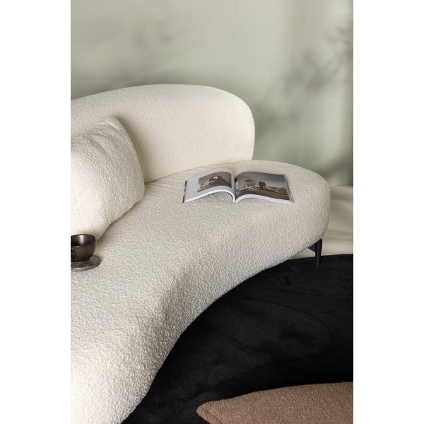 Canapé 3 places Luna - Noir/Blanc Canapé 3 places Luna - Noir/Blanc