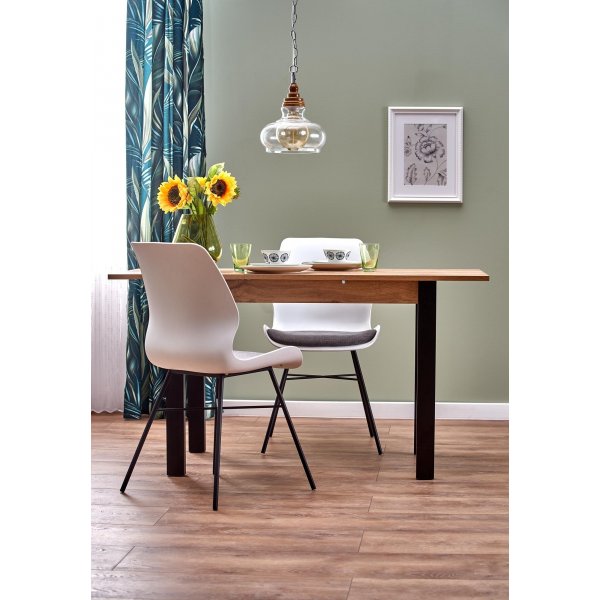 Table à manger Dulce 100-138 cm - Noir Table à manger Dulce 100-138 cm - Noir