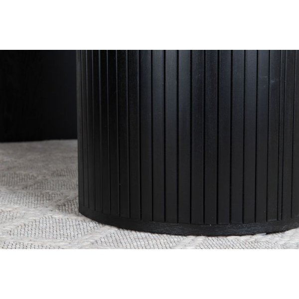 Eettafel 200x90 cm zwart gebeitst - Bianca Eettafel 200x90 cm zwart gebeitst - Bianca