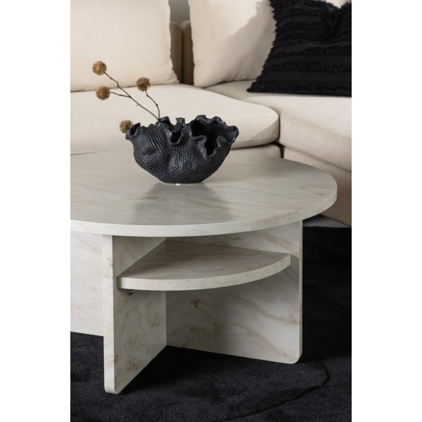 Ålesund soffbord Ø85 cm - Beige Ålesund soffbord Ø85 cm - Beige