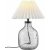 Lampe de table Groove - Verre clair/Blanc cass