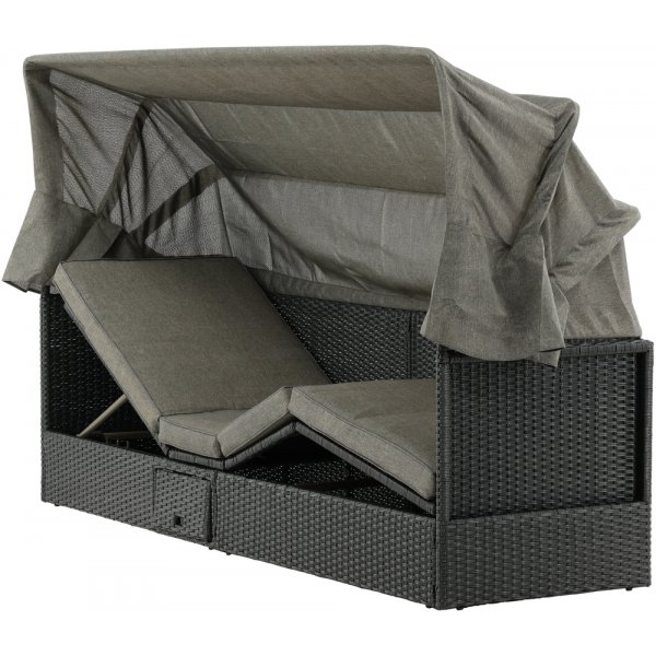 Nopy solsäng - Svart/Grå Nopy solsäng - Svart/Grå