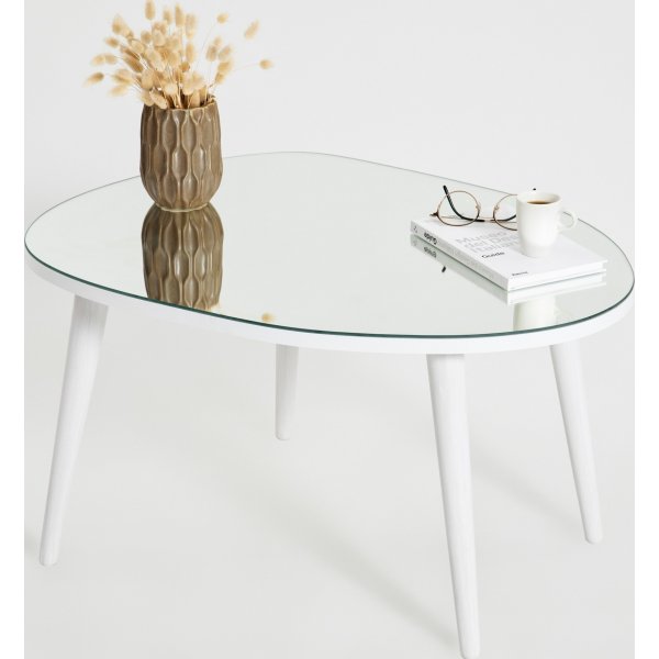 Table basse Gusto 75 x 55 cm - Blanc