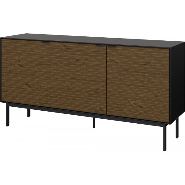 Buffet Soma à 3 portes - Noir/espresso Buffet Soma à 3 portes - Noir/espresso