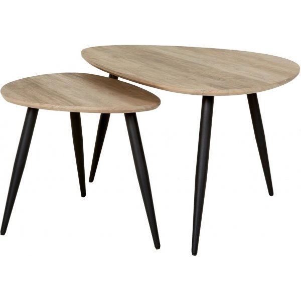 Smokey satsbord 90x60 | 60x40 cm - Gr/svart