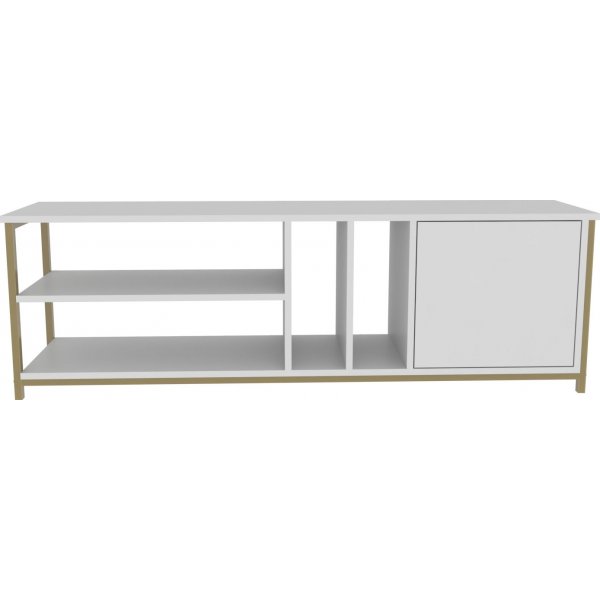 Banc multimédia Oneida - Doré/blanc Banc multimédia Oneida - Doré/blanc