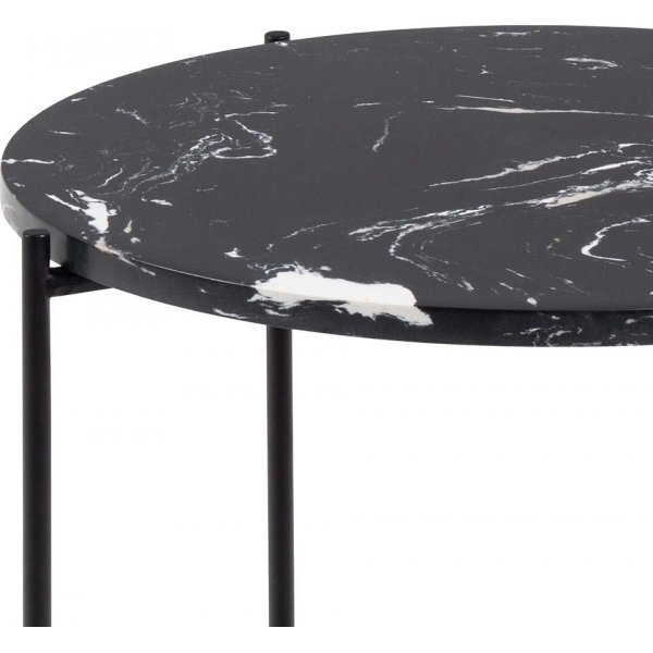 Avila sidobord 42 cm - Svart