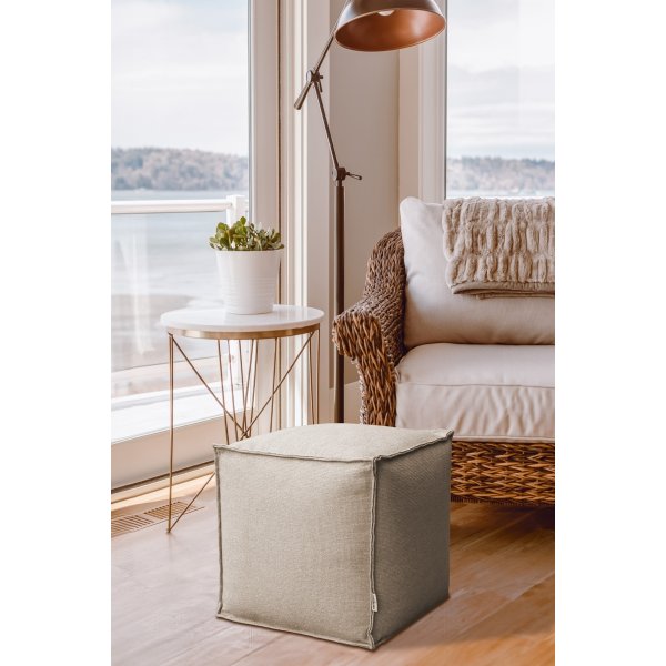 Pouf en alun - Beige Pouf en alun - Beige
