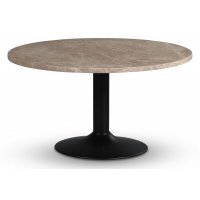 Empire matbord Ø105 cm - Empradore marmor / Svart trumpetfot Empire matbord Ø105 cm - Empradore marmor / Svart trumpetfot