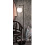 Rille golvlampa - Svart/opalvit
