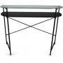 Dinia svart konsolbord med glashylla 100 x 35 cm + M�beltassar