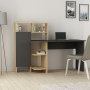 Buggy skrivbord 135,9x60 cm - Antracit/ek