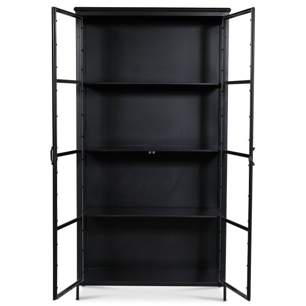 Industry vitrinskp i metall - Metall / Glas