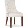 Paris matgrupp svart bord med 4 st Tuva New Port stolar i beige tyg