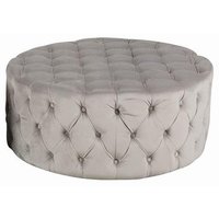 Chesterfield New York sittpuff 100 cm - Beige Sammet Chesterfield New York sittpuff 100 cm - Beige Sammet