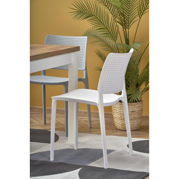 Table à manger Callahan 90-125 x 90 cm - Chêne artisanal/blanc Table à manger Callahan 90-125 x 90 cm - Chêne artisanal/blanc